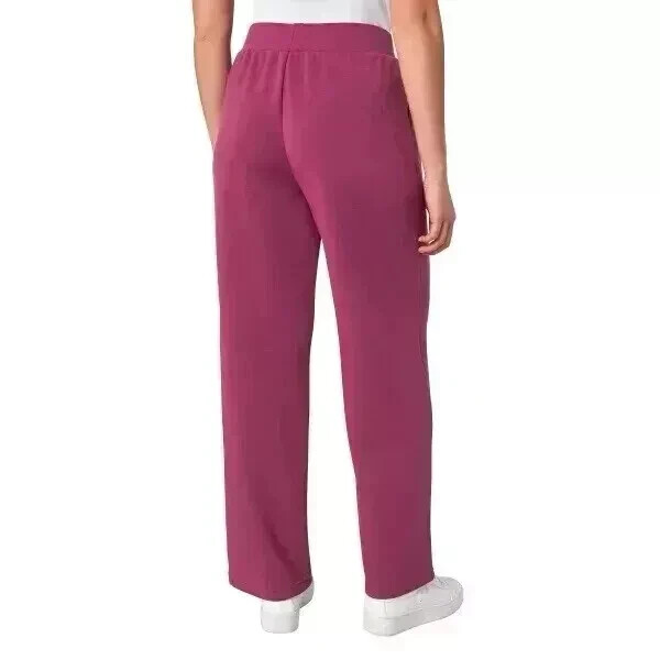 Mondetta Women’s Ultra-Soft Wide Leg Pants, Raspberry Coulis, Size M