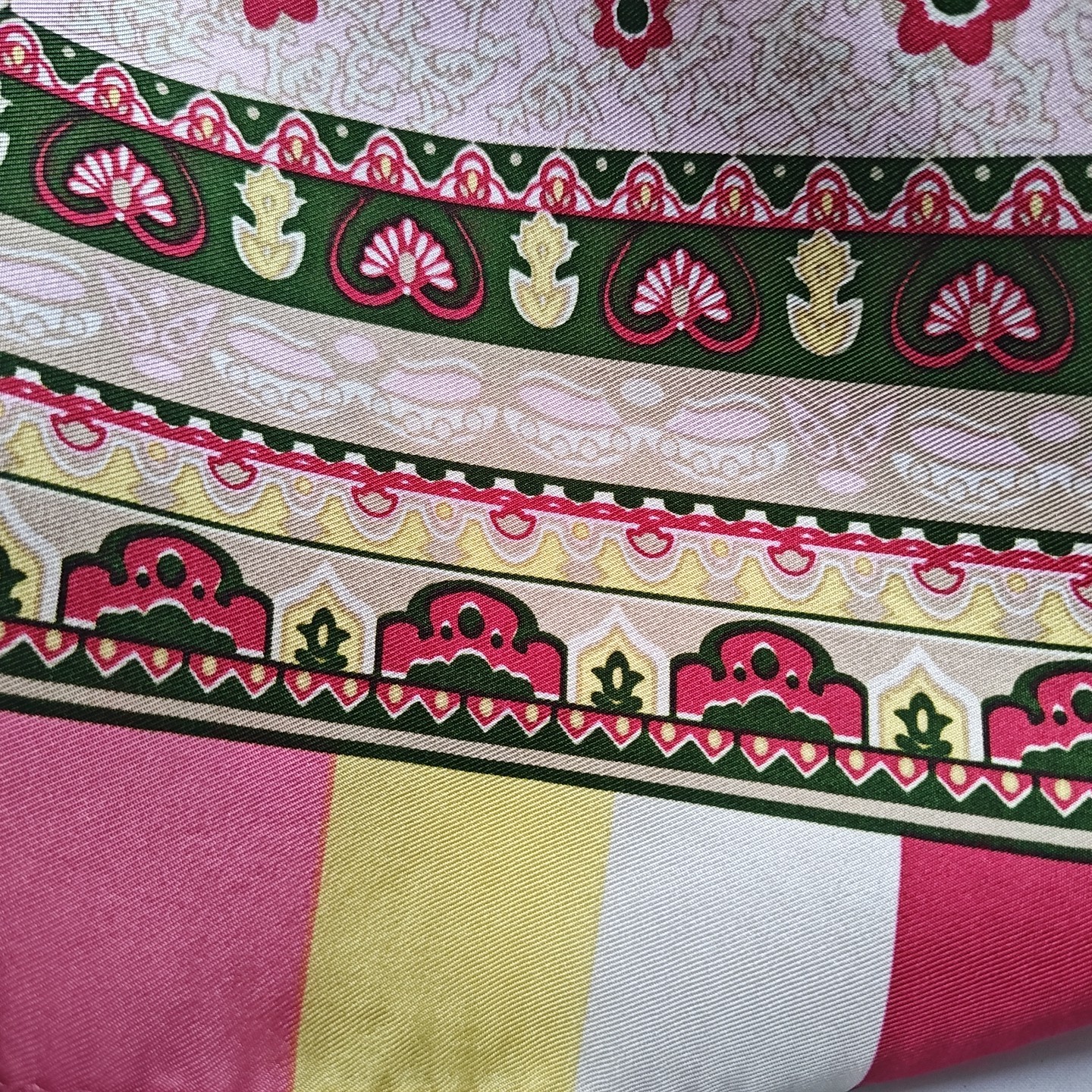 Vintage Talbots Silk Scarf- Paisley Sunburst Carnival ~35in square Ex.Cond.