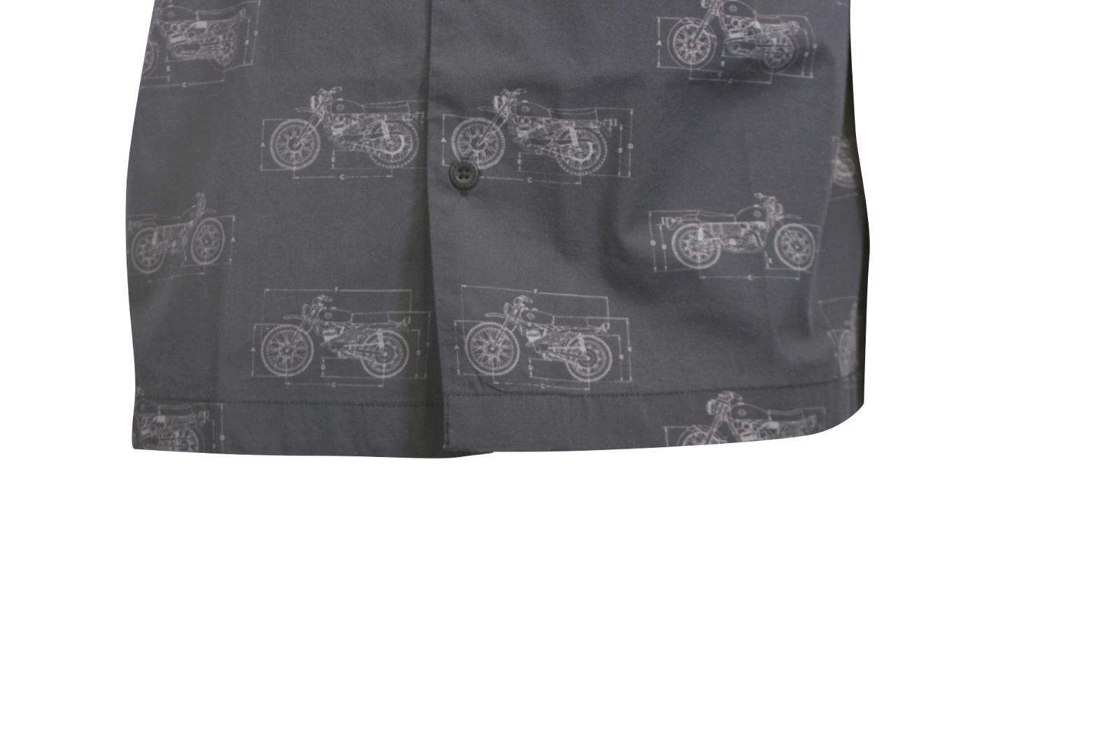 Harley-Davidson Men’s Shirt Dark Grey Fueled Allover Custom Print S/S (S61)