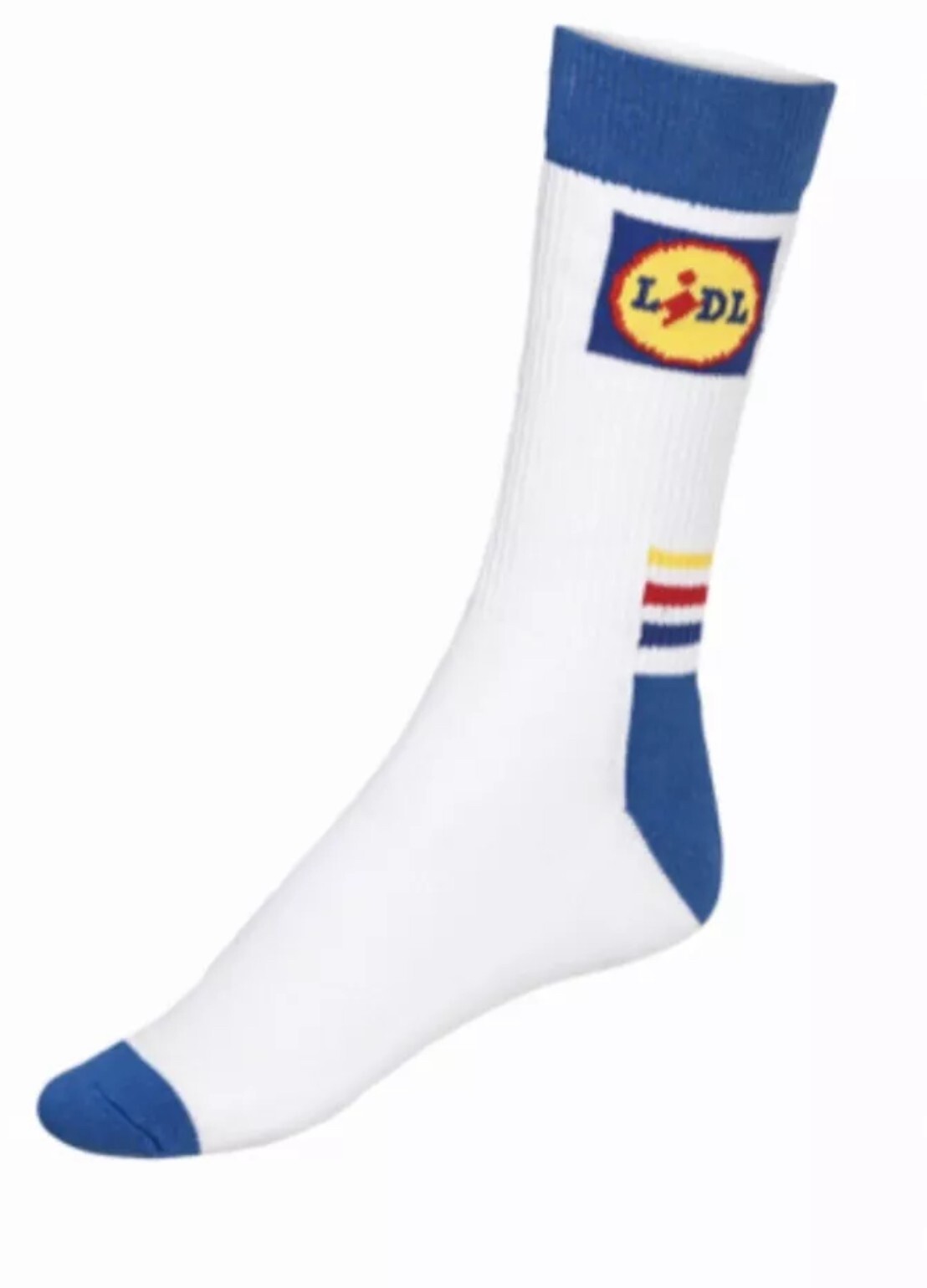 LIDL SOCKS BLUE OR YELLOW CUFF SIZES UK 9-11.5 EU 43-46 , UK 6-8 EU 39-42