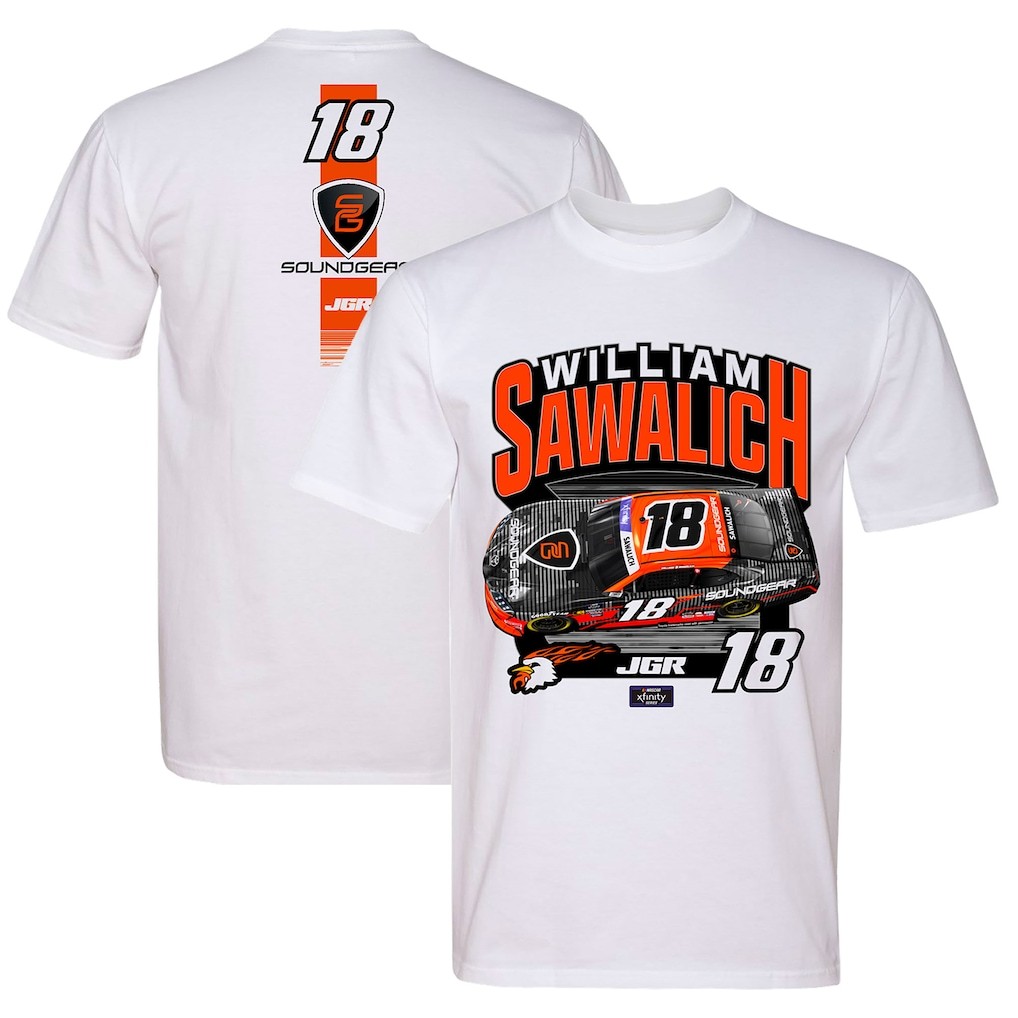 William Sawalich NASCAR Shirt SoundGear Race Car Joe Gibbs Racing Tee