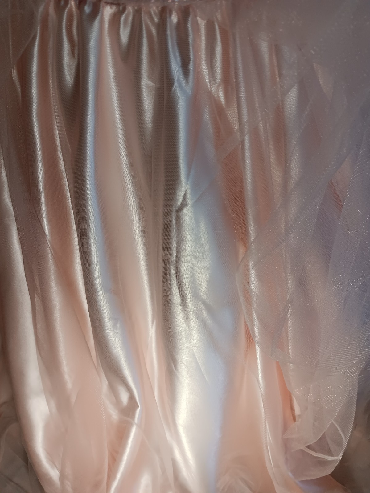Forever Yours Blush Pink Spaghetti Straps Ball Gown size 12