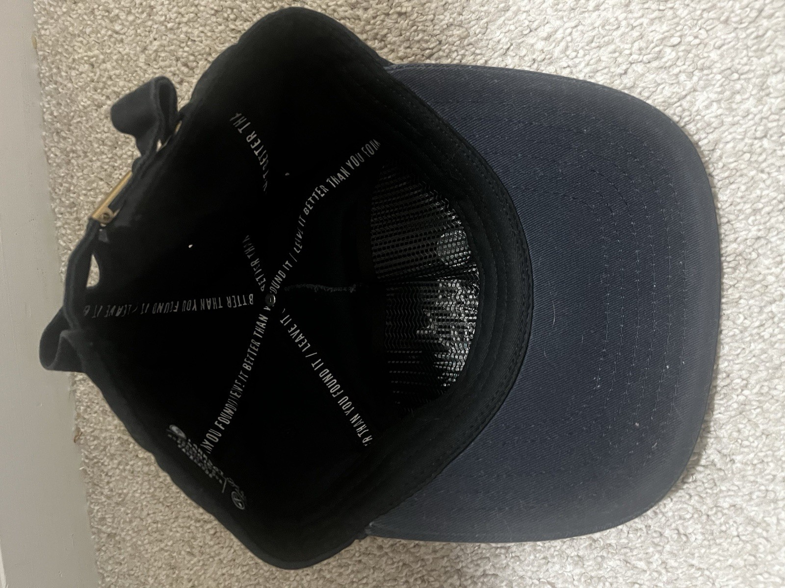 Parks Project Men’s Black/Blue Adjustable Vintage Bear Embroidered Hat