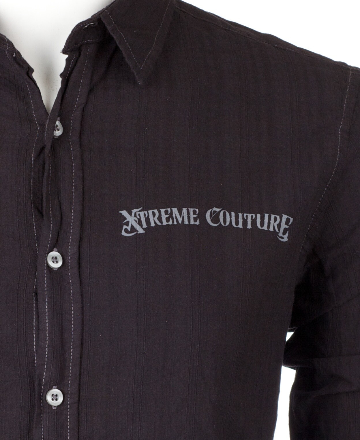 XTREME COUTURE by AFFLICTION Men’s L/S BUTTON DOWN Shirt RATTLE Shield $78