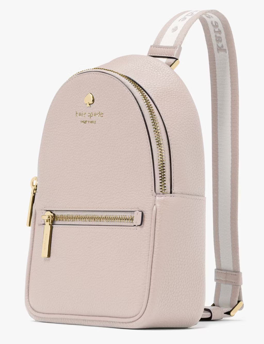 Kate Spade Emma Beige Pebbled Leather Small Backpack Bag KK073 NWT $379 Retail