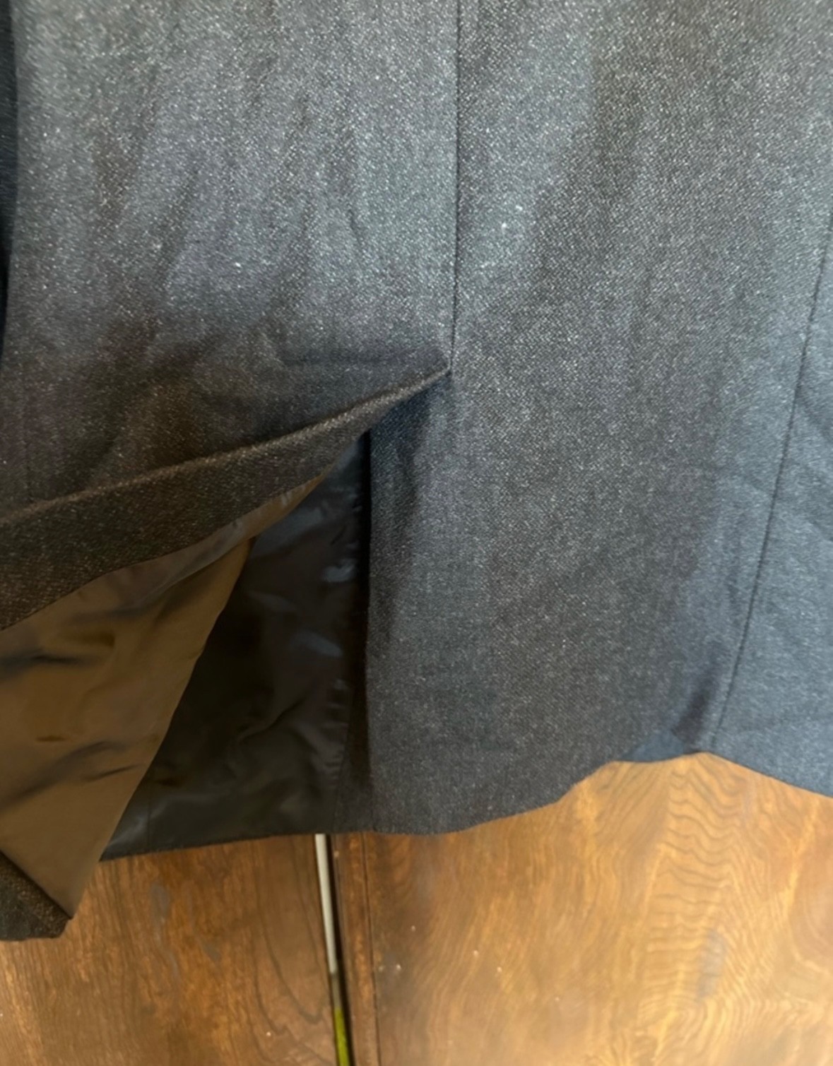 StudioSuits Hand Crafted Men’s Classic Dark Gray Blazer Tailored Wool Blend 44
