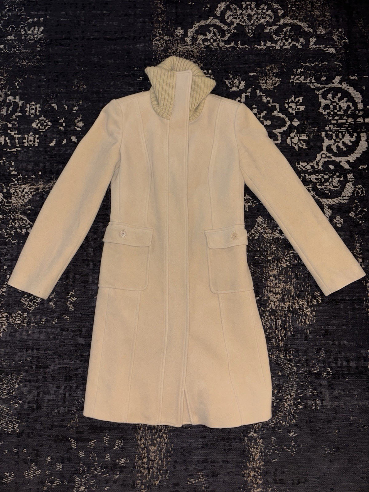 ann taylor loft trench coat size 4
