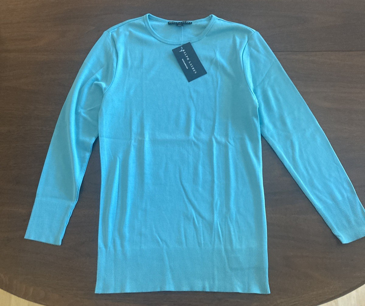 Ralph Lauren Womens Teal Long Sleeve