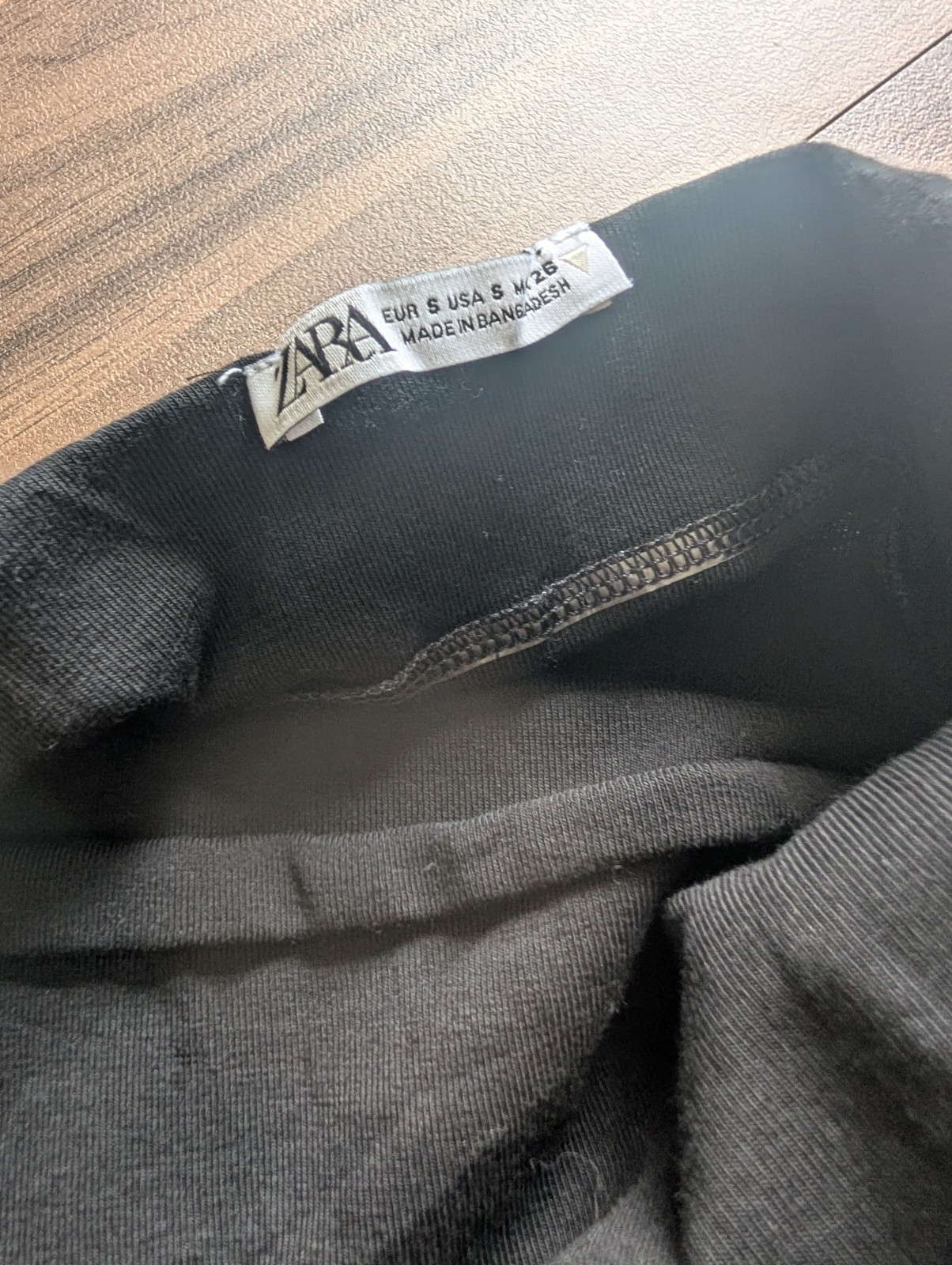 ZARA Women’s Black Solid Spaghetti Strap Full Slip, Size S Regular