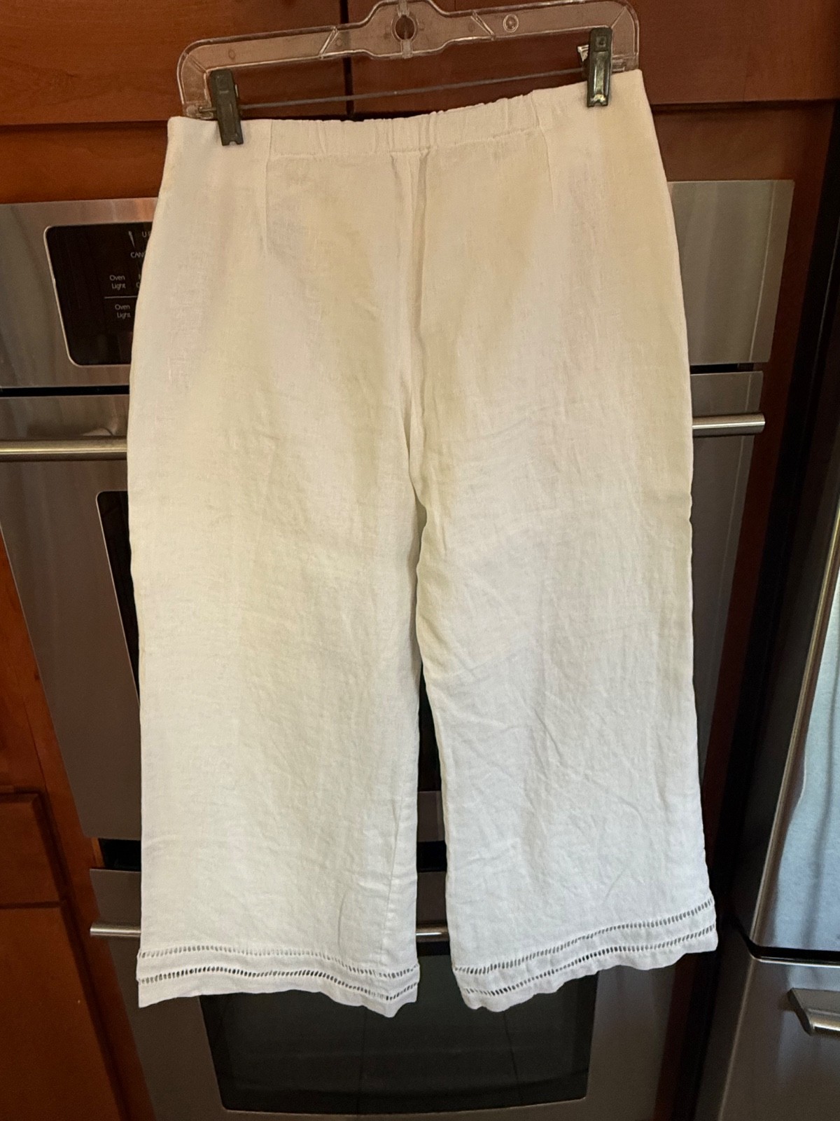 Banana Republic Linen Cropped Pants, White Size 6 – NEW