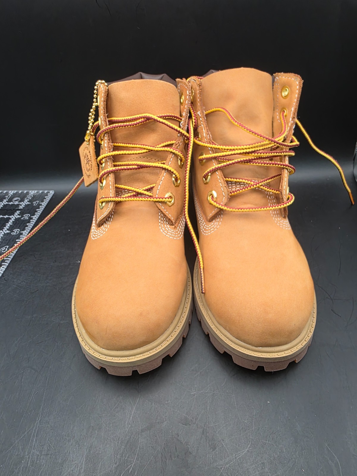 Timberland Boots Size 1 Wheat Premium Waterproof Nubuck