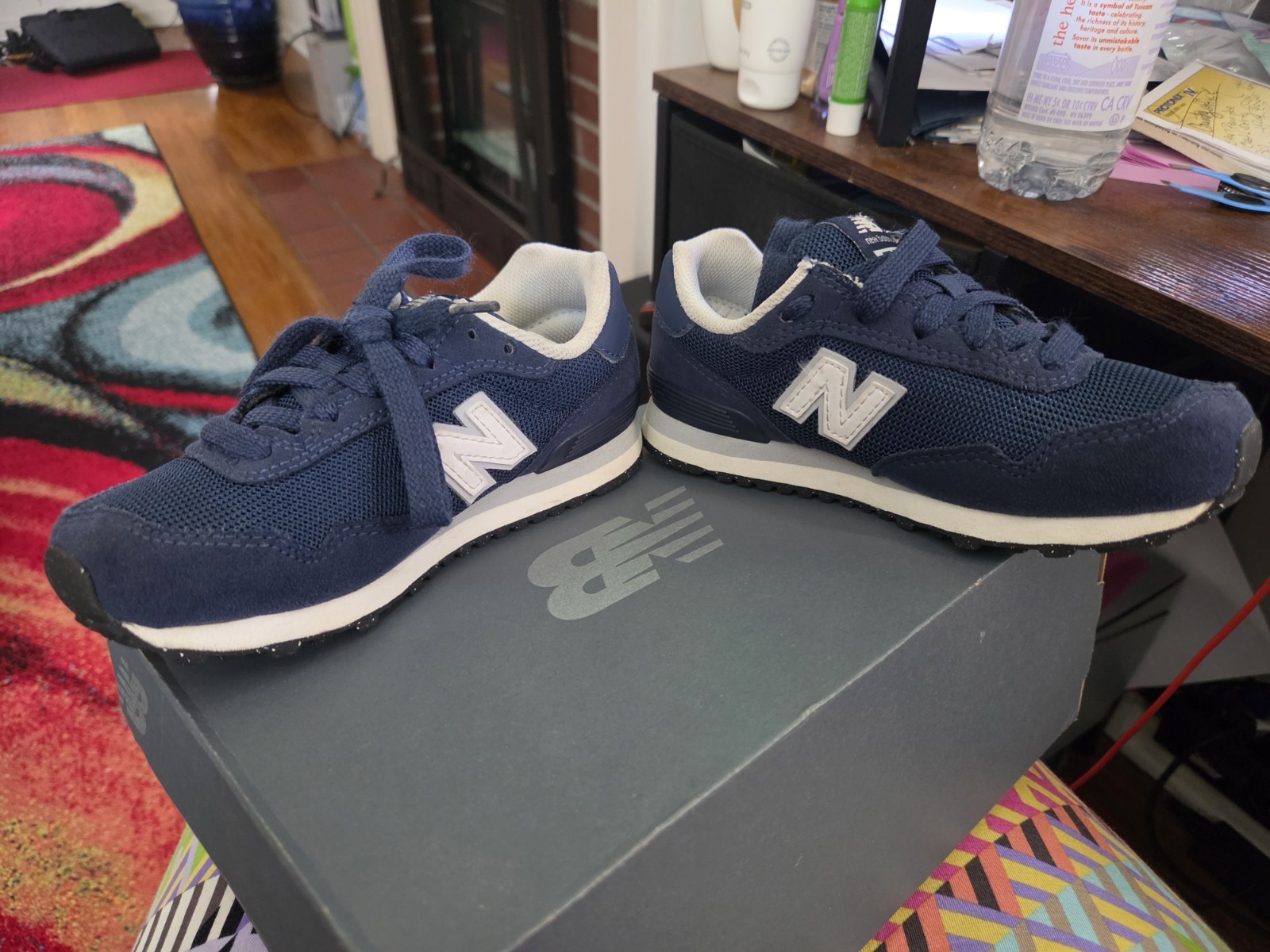 New Balance 515 Boys’ Navy White Low Top Sneakers US Size 12.5K Breathable