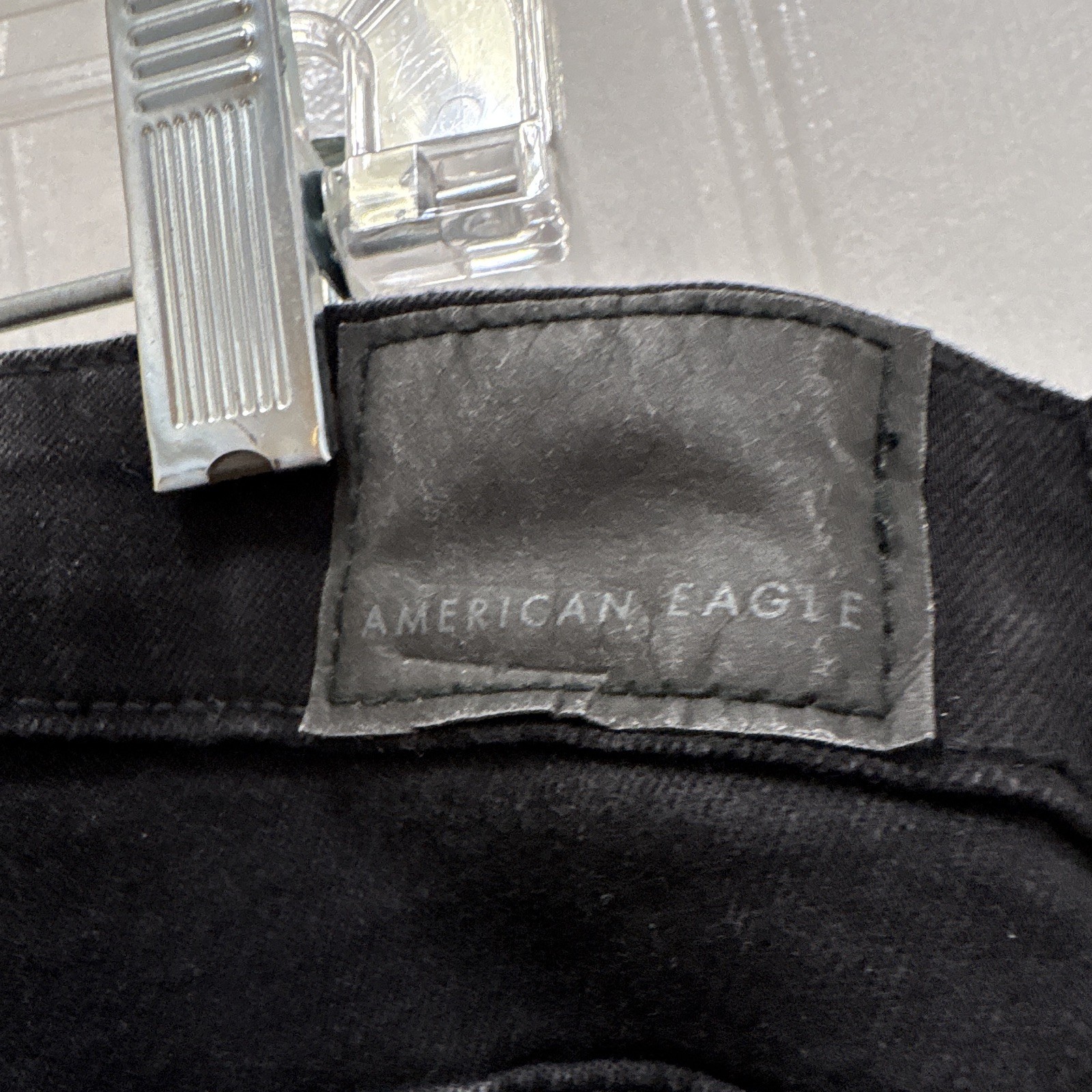 American Eagle Outfitters Next Level Stretch Black Mid Rise Skinny Jeans 8