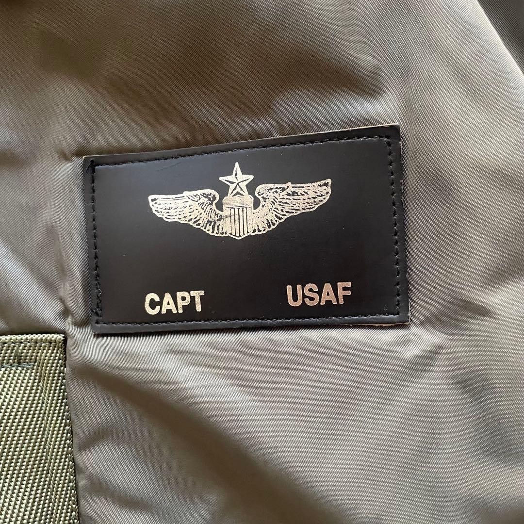 AVIREX MA-1 Flight Jacket Blouson Coat Men Size S Olive Drab Vintage Genuine