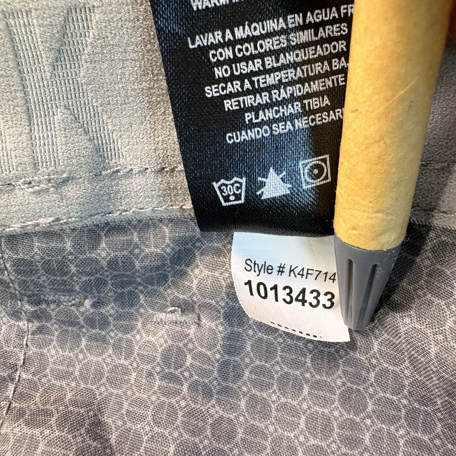 Copper and Oak 5 Pocket Men’s Straight Fit Stretch Fabric Gray Pants 38×32