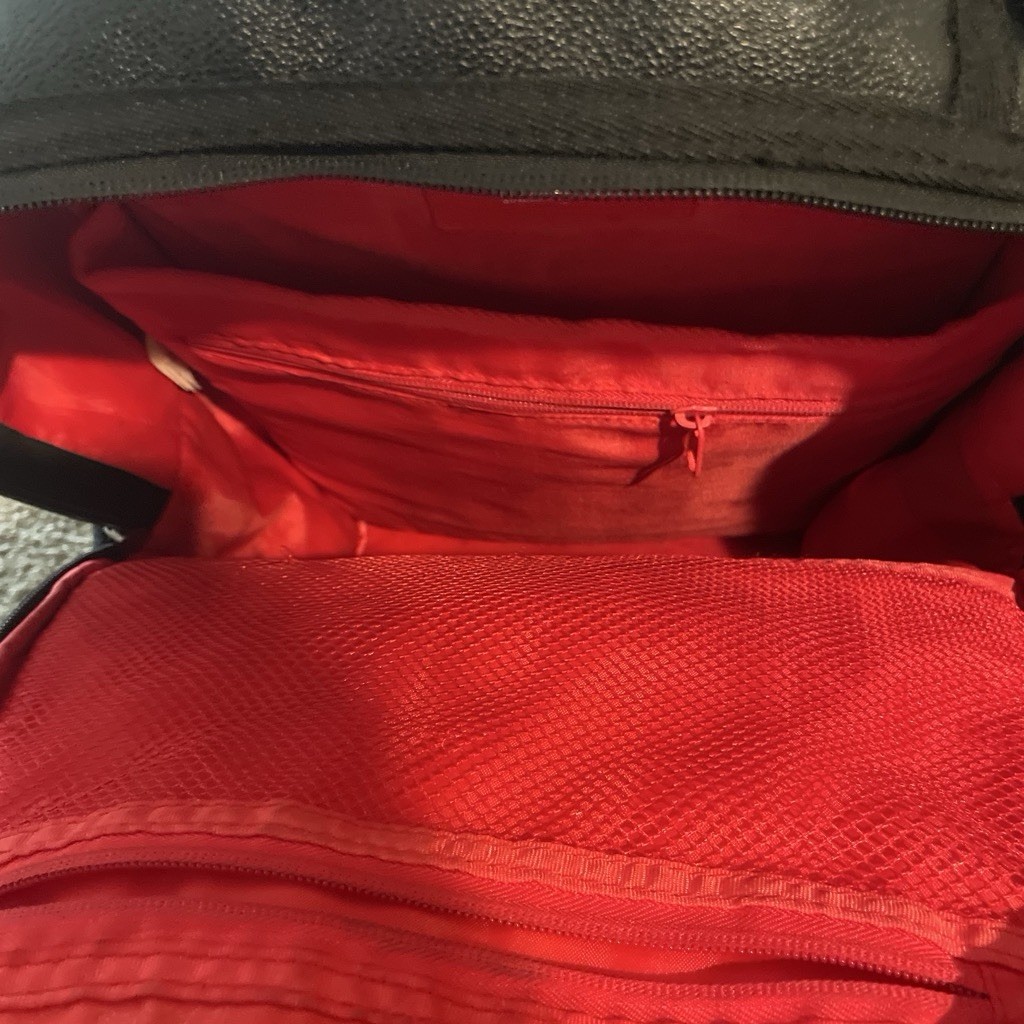Sprayground Shark Mouth Backpack Black/Red Zip Limited Edition Padded Back