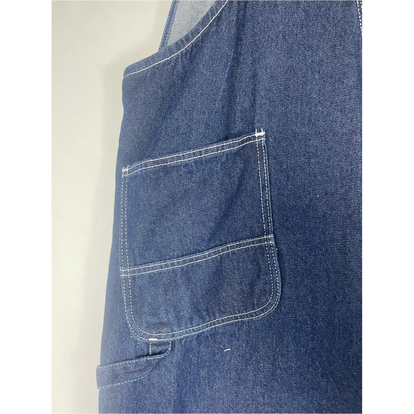 Relaxed Dark Blue Denim Men’s Overalls