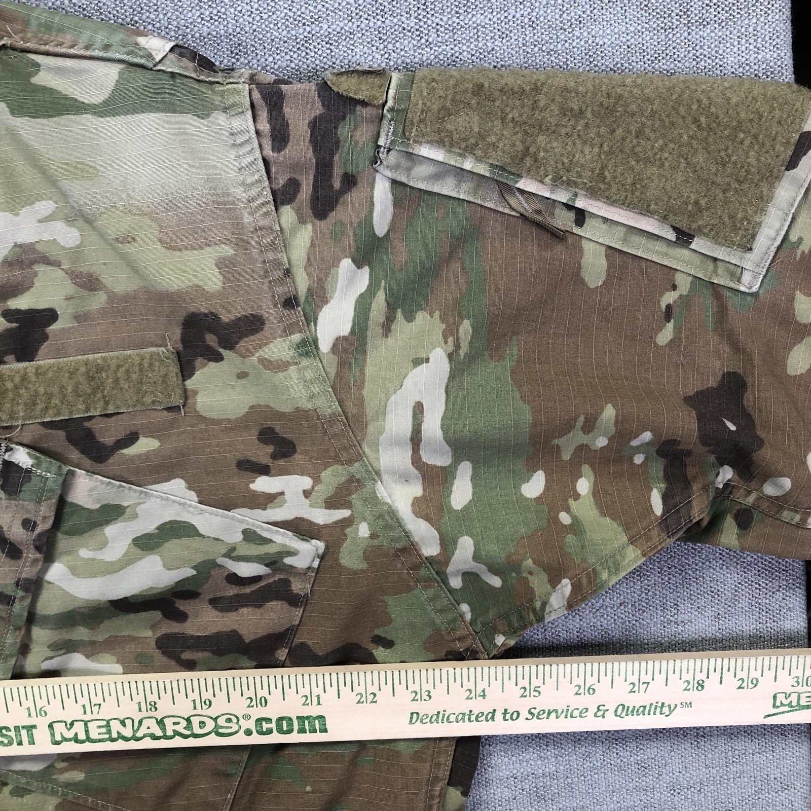 US Army OCP Camo Jacket Mens L Regular ACU Combat Uniform Insect Shield