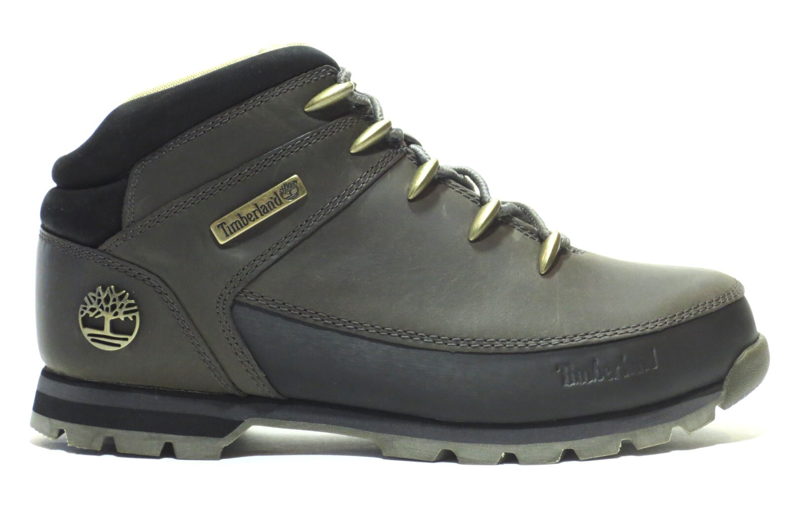 Timberland Men’s Euro Sprint Leather Hiker Boots Wheat Black Gray A1NHJ