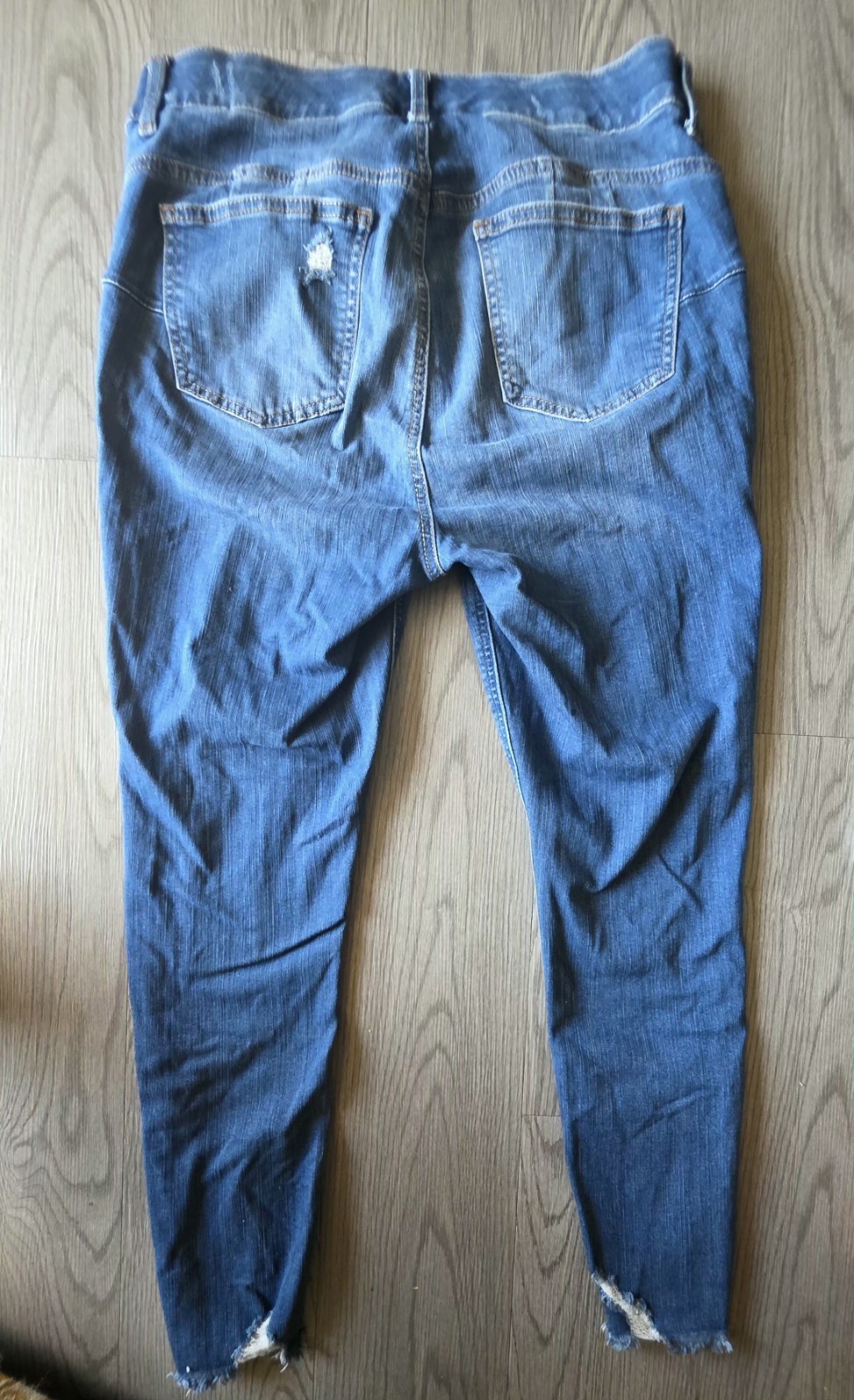Torrid Bombshell Skinny Jeans – Size 12R – Weared Blue with Stretch
