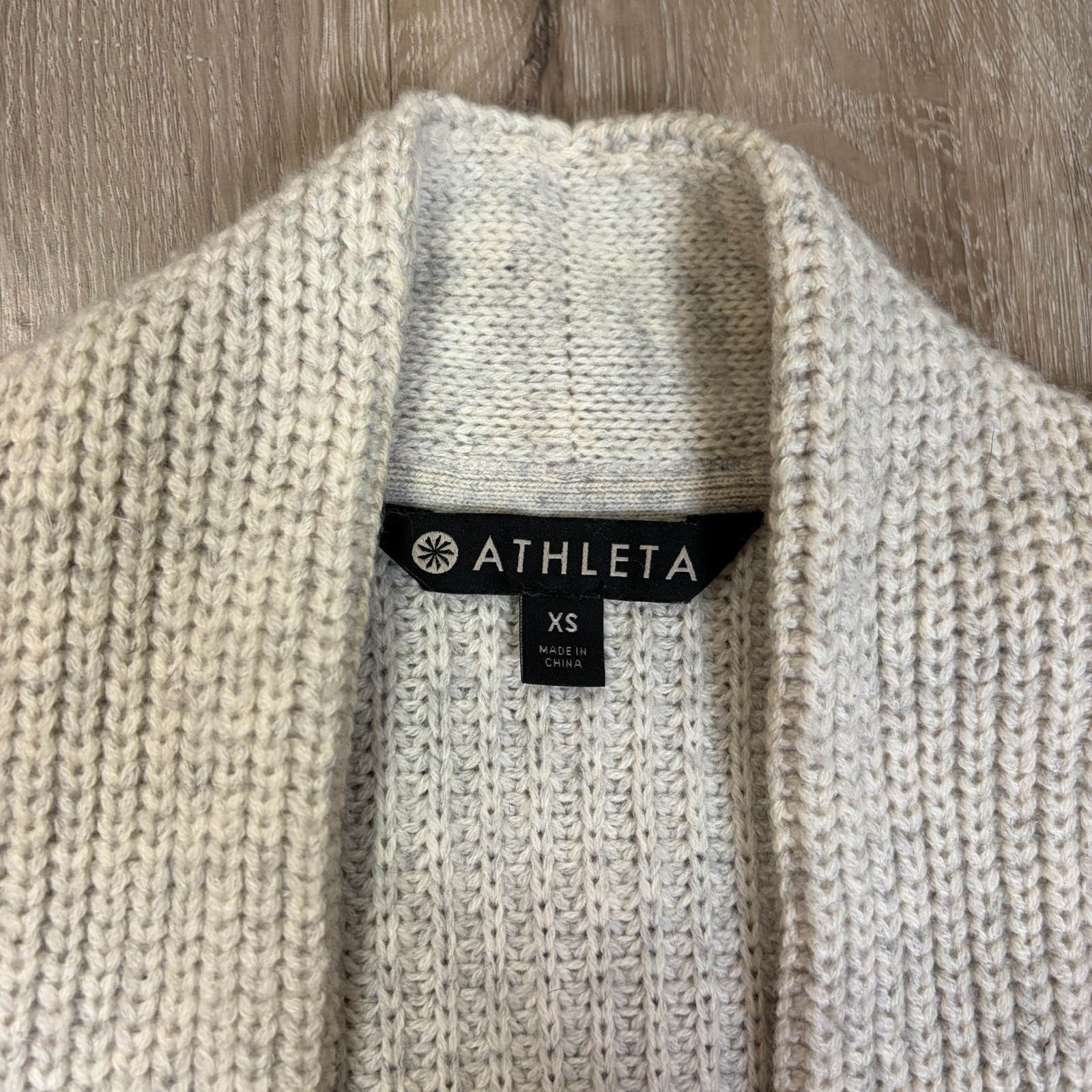 Athleta Wool Cashmere Lucca Ombré Wrap Open Cardigan Women’s XS