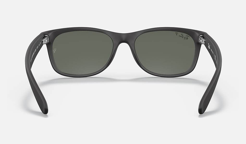 Ray-Ban New Wayfarer Classic Matte Black Polarized 52 mm Sunglasses
