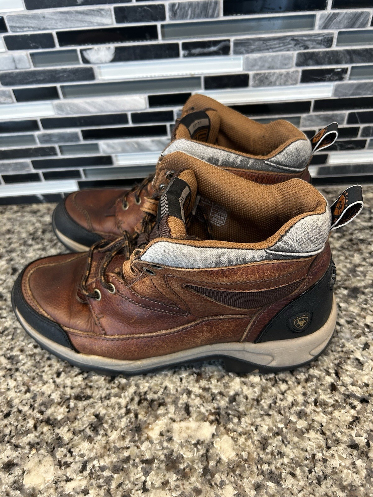 Ariat Hiking Boots Terrain Endurance Cordovan Brown -Womens Sz 9B Leather Trail