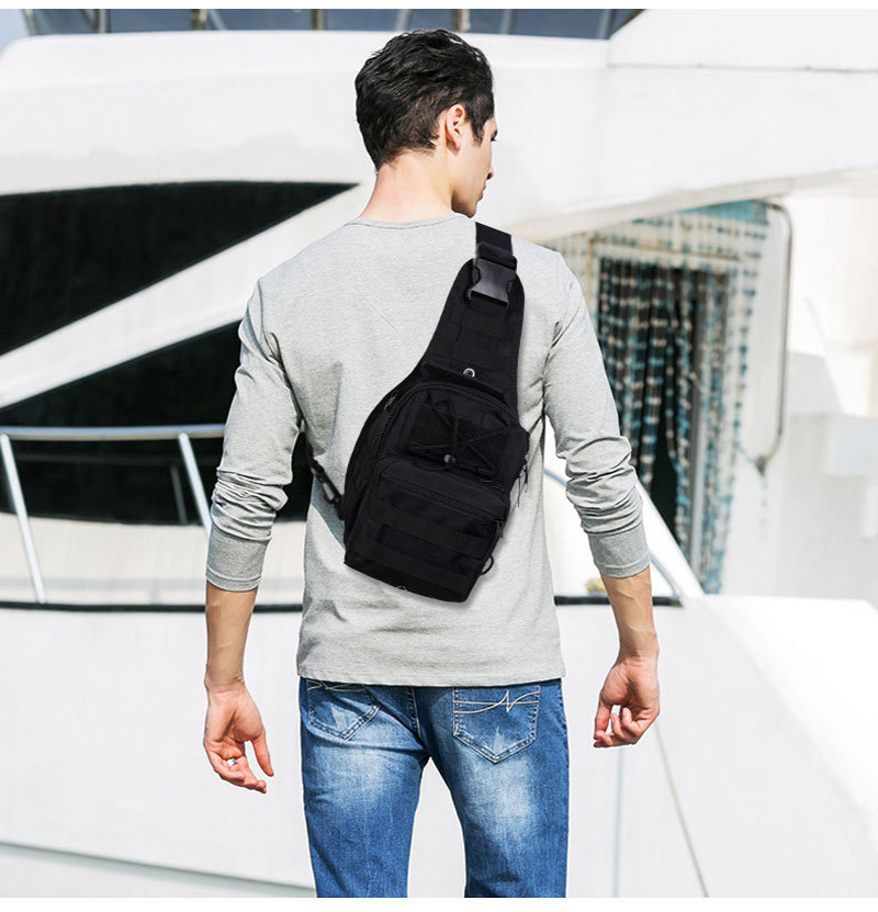 Outdoor Hiking Tactical Sling Backpack Men’s Molle Travel Chest Shoulder Bag