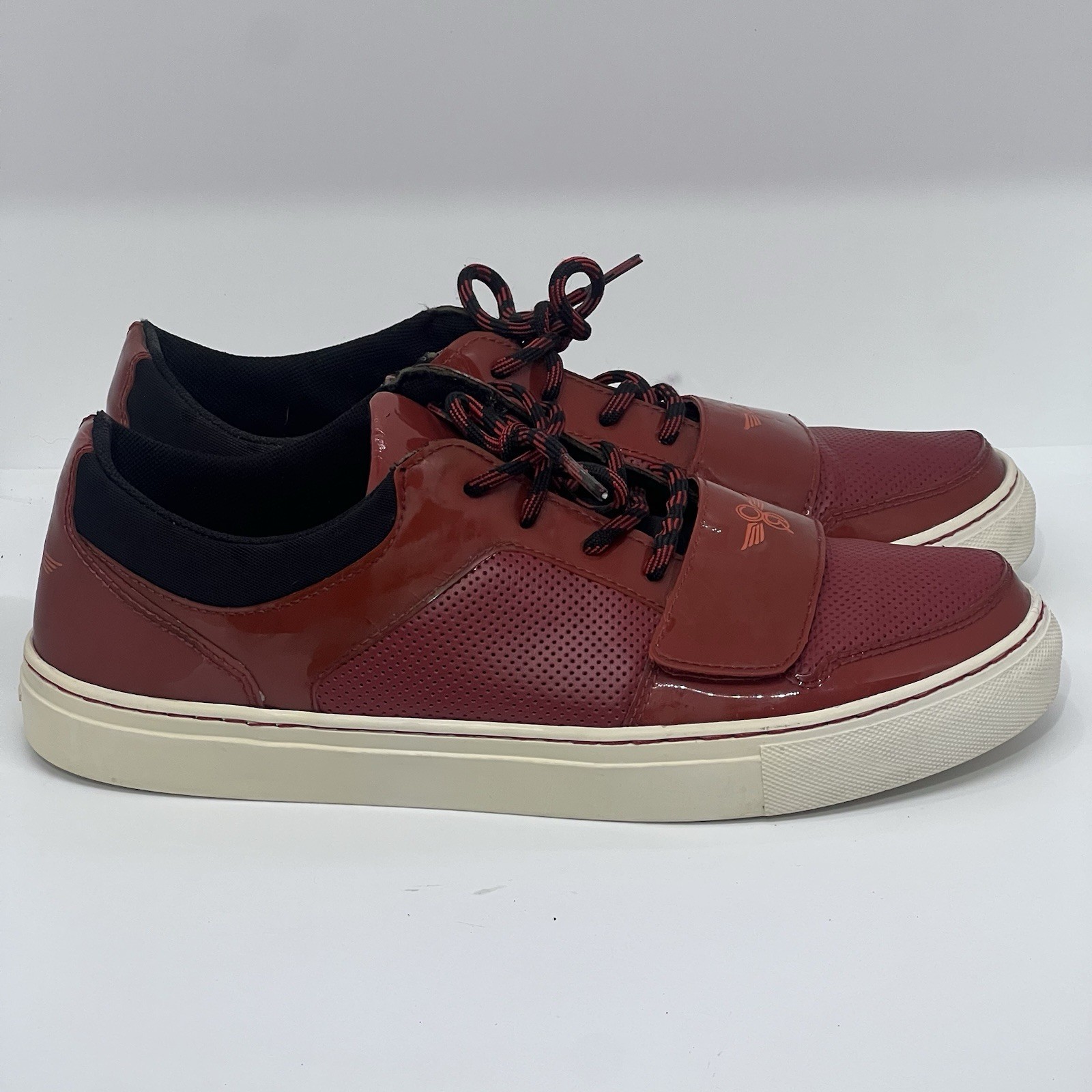 Creative Recreation Shoes Cesario Lo Patent Red/White Sneaker Size 10