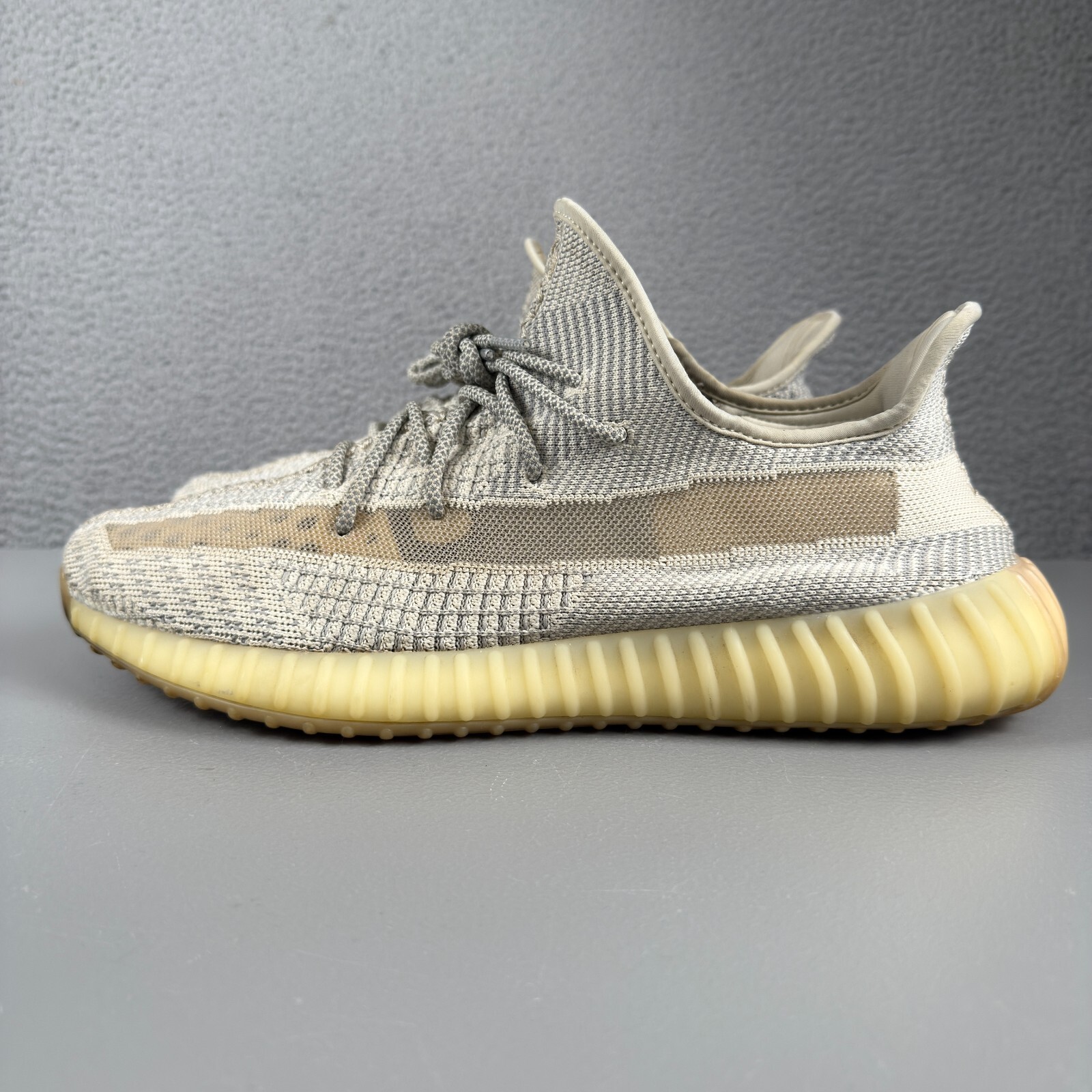 YEEZY Boost Shoes Mens 14 Beige 350 V2 Lundmark Adidas Reflective Laces FU9161
