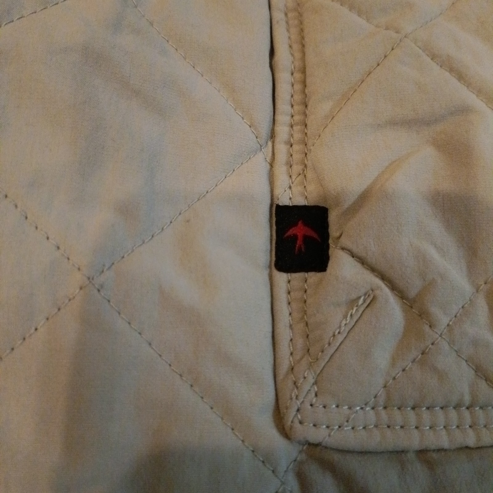 Relwen Quilted Insulated Tanker Snap Jacket Size 2XL Stone Gray Outdoors Hiking