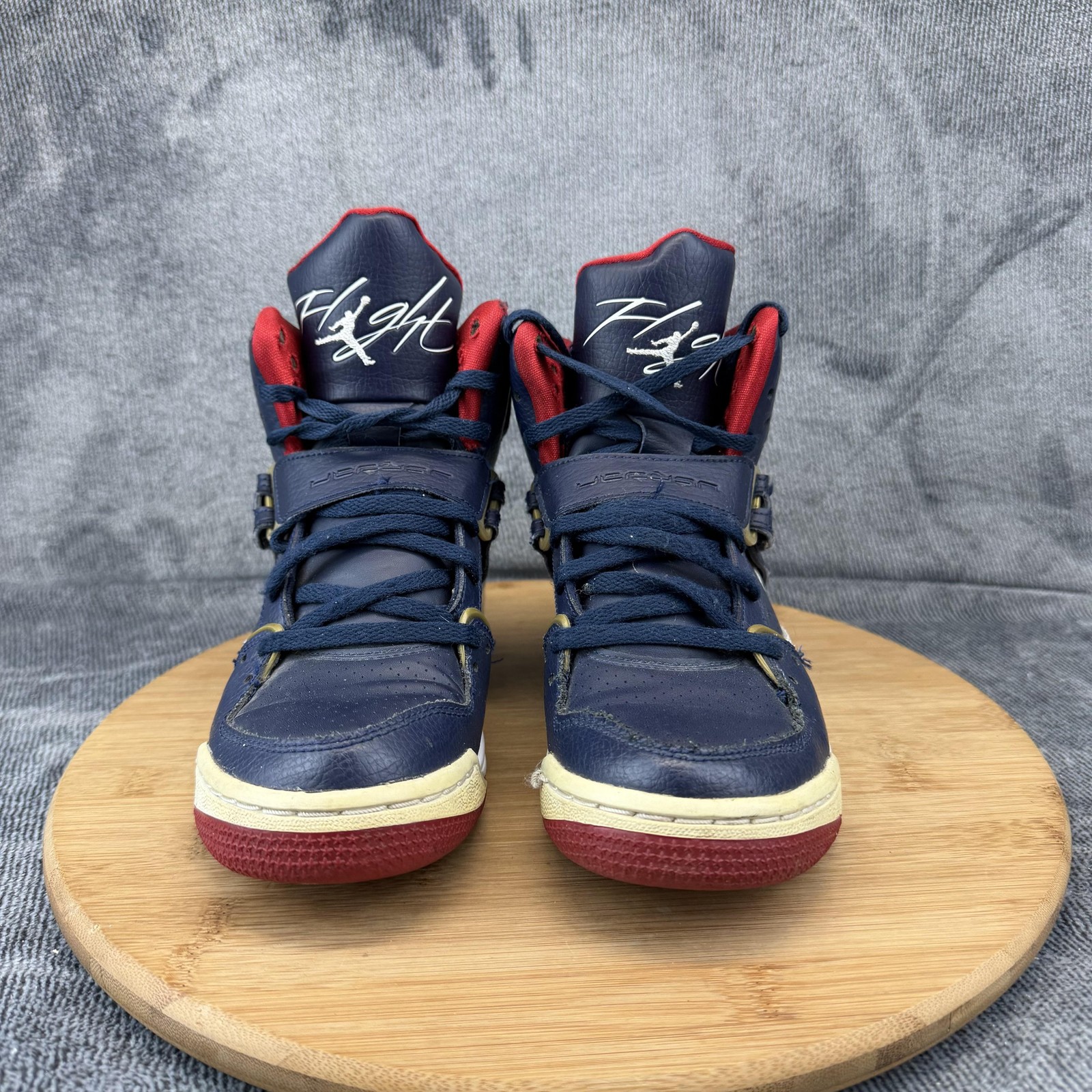 Jordan Flight Shoes Boys Size 4.5Y Blue White Basketball Sneakers CZ8768-400