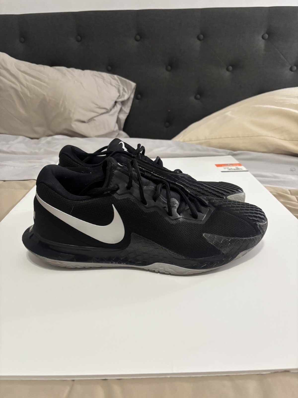 Nike Air Zoom Vapor Cage 4 Rafa Black Silver Tennis Shoes Men’s 11.5 DD1579-001
