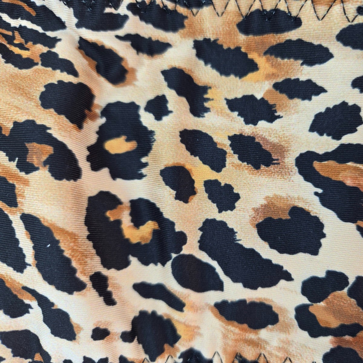 Leopard Print Tucking Gaff Thong for Trans Women, Crossdresser Compression Panty