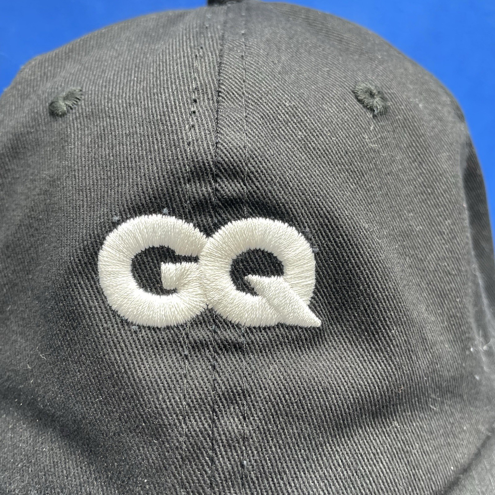 GQ Magazine Hat Proud Subscriber Strapback Baseball Cap Black