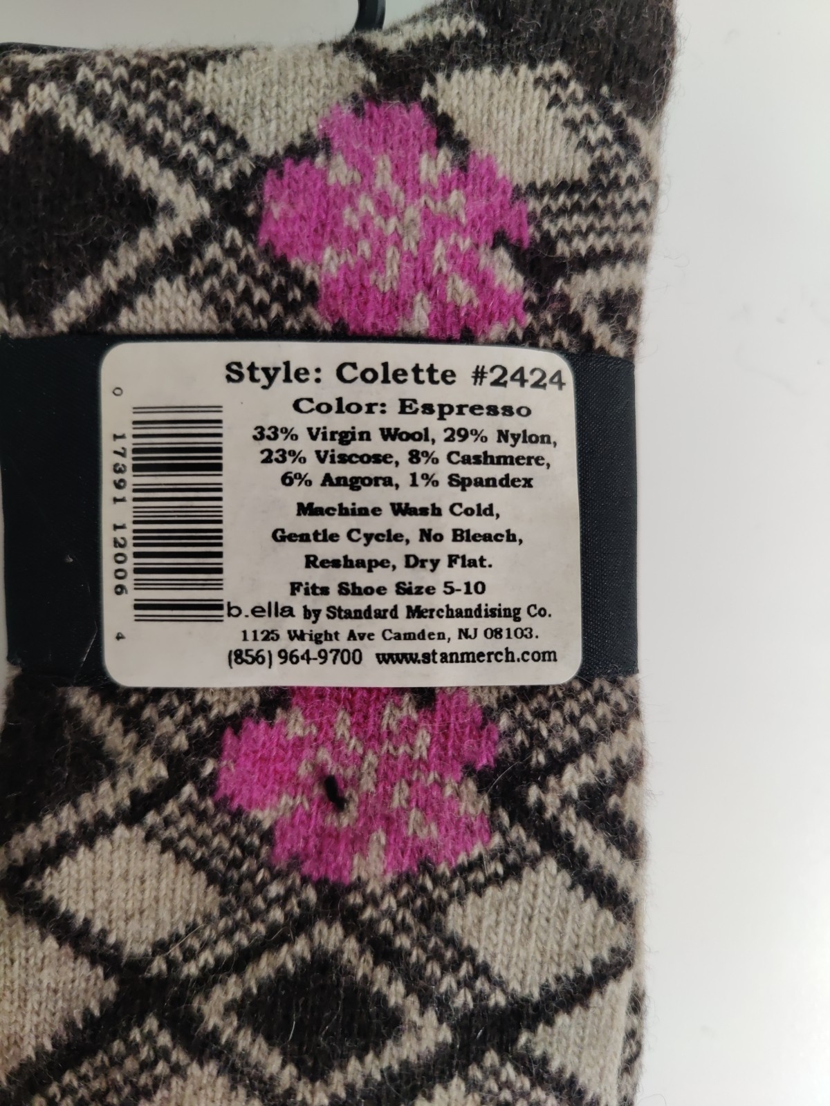 b.ella – Woman’s socks – multi color – cashmere blend – Made in USA**N3**