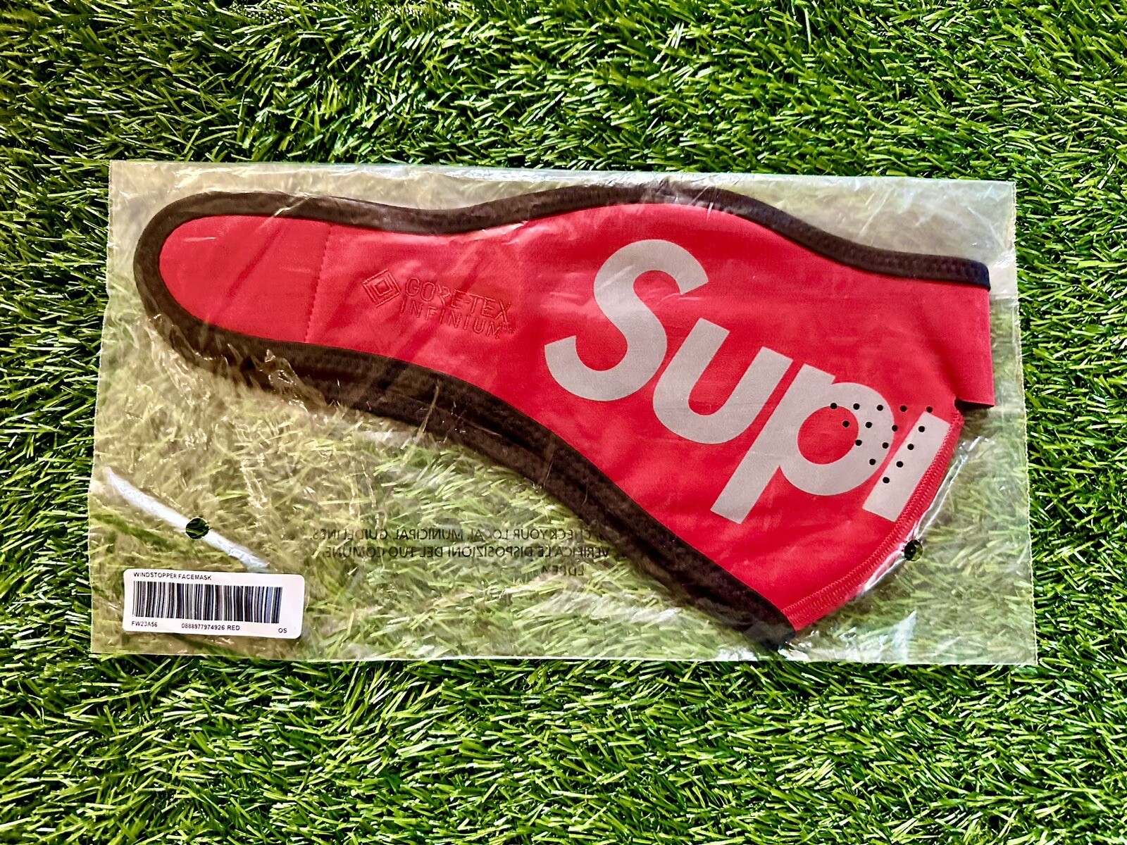 SUPREME Windstopper Red Reflective Facemask Ready To Ship!