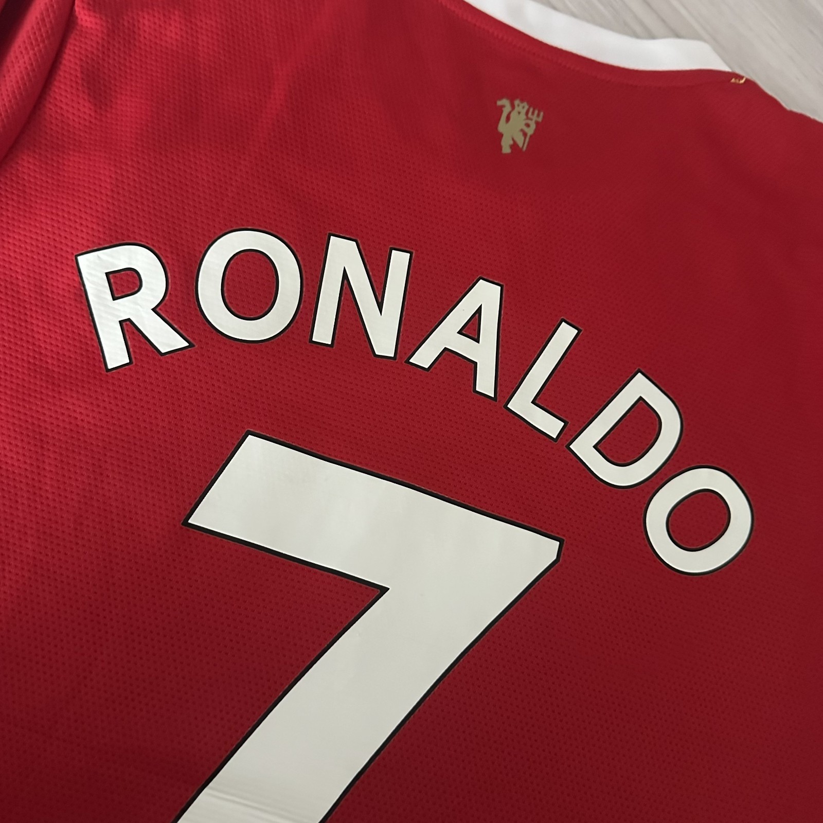 AUTHENTIC Manchester United 21/22 Football Shirt Jersey Ronaldo Large Adidas