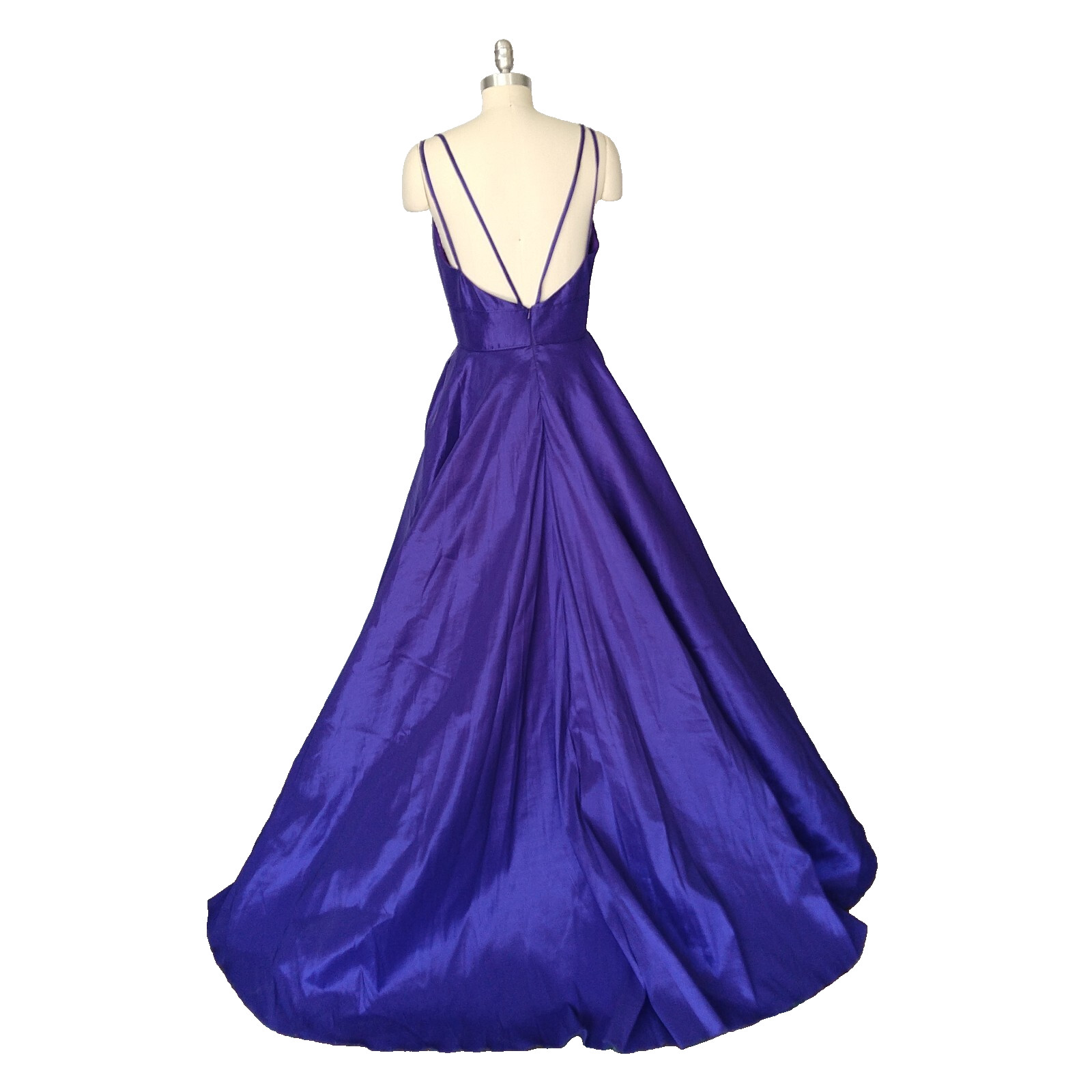 Mac Duggal Purple Formal Dress Size 6 NWT Prom 67100L Empire Ball Gown Maxi Long