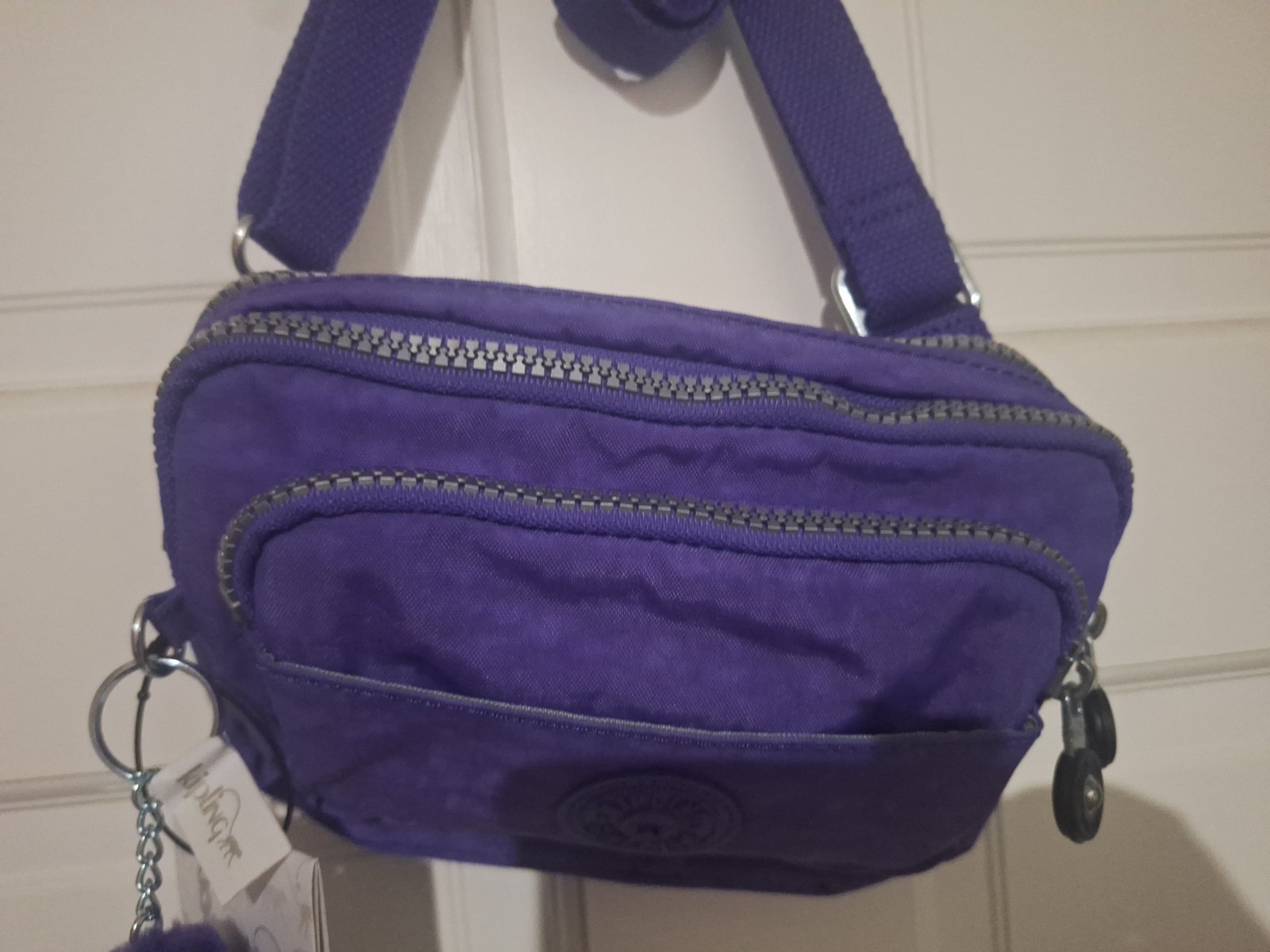 Kipling Merryl 2 In 1 Convertible Crossbody Waist Belt Bag Red Fannypack