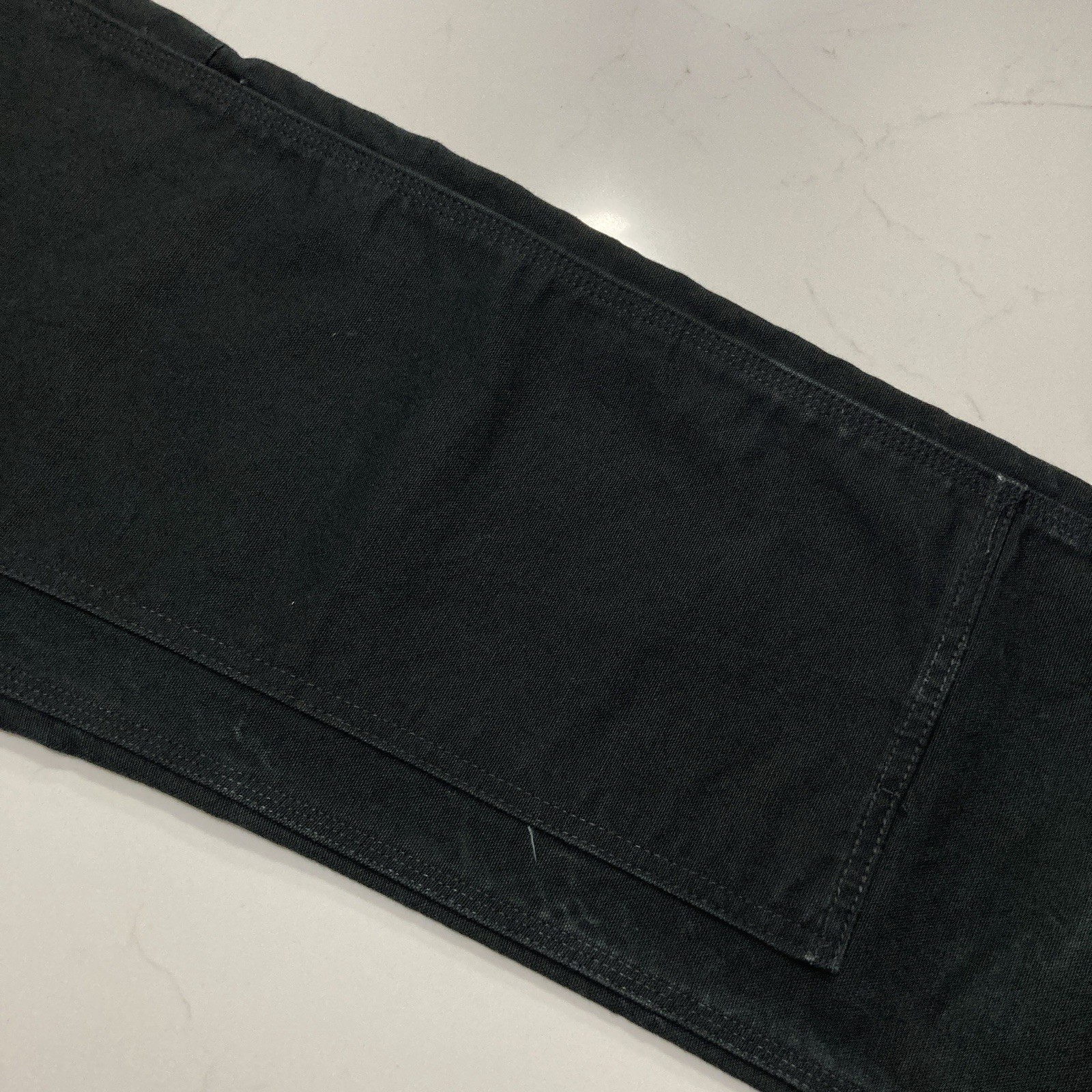 Carhartt B01 BLK Double Knee Work Pants Mens 33×34 Dungaree Fit