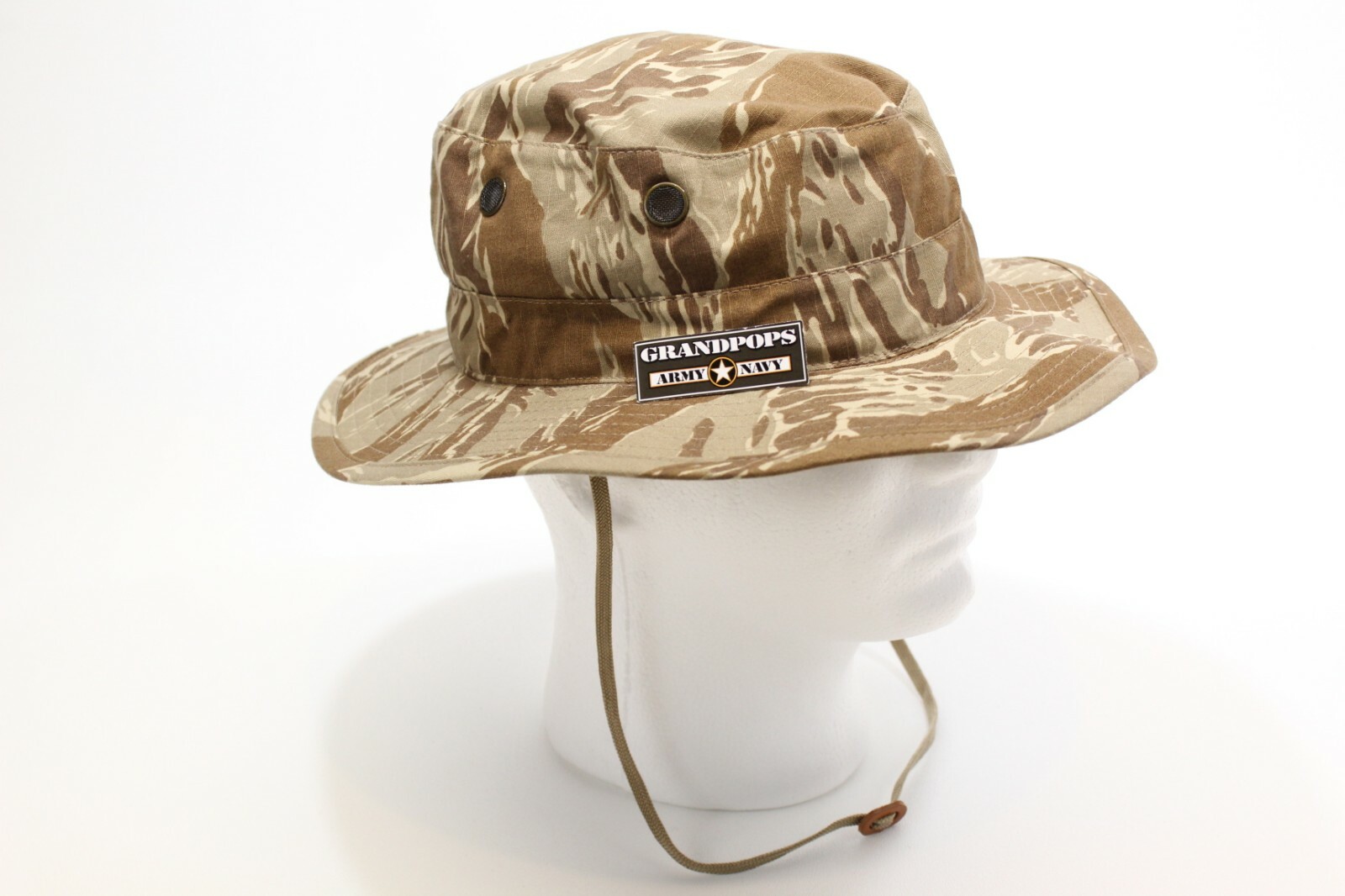 DESERT TIGER STRIPE CAMO JUNGLE HAT RIPSTOP MADE IN USA