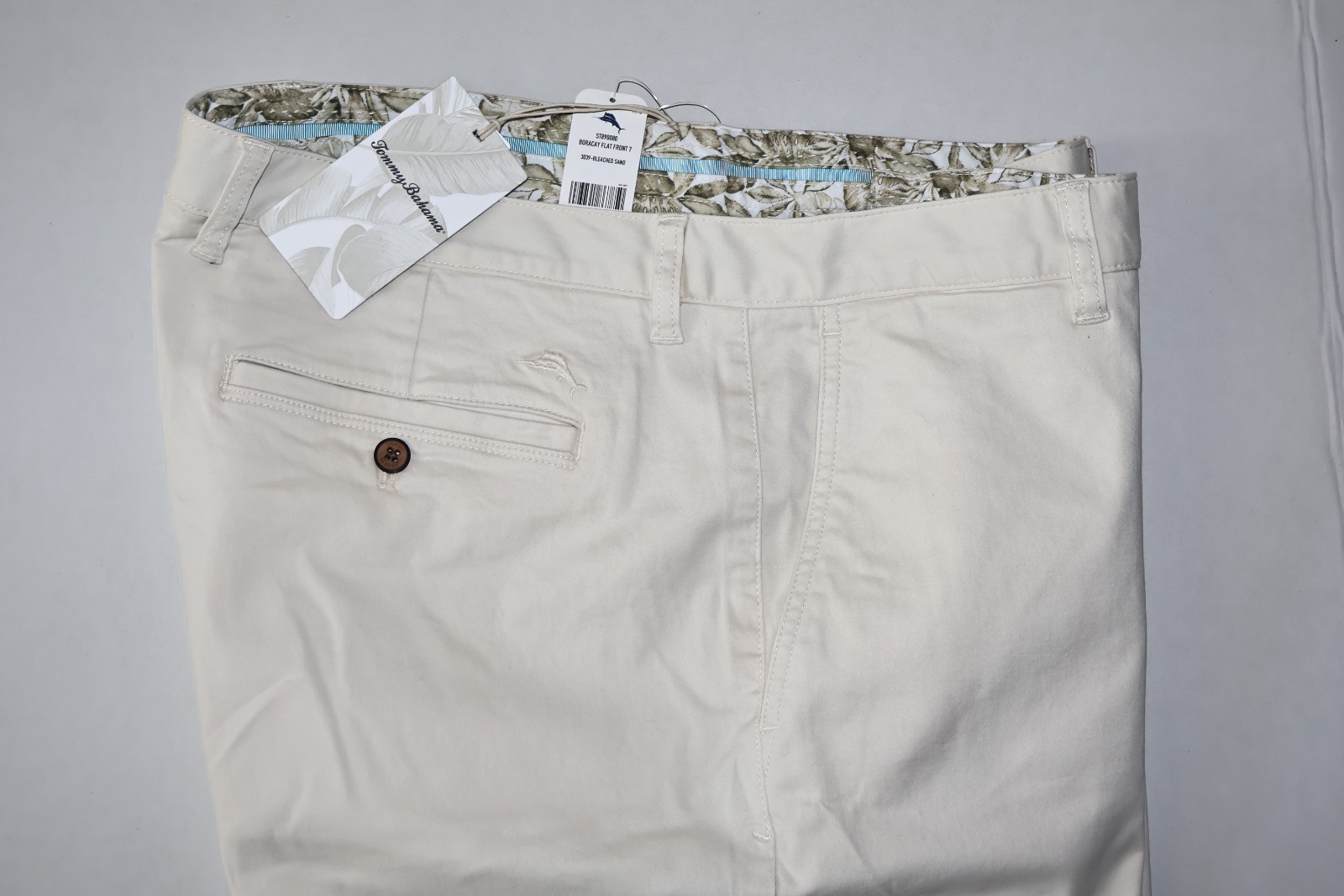 Tommy Bahama Shorts Boracay Solid Bleached Sand Beige New Waist 40 40×7