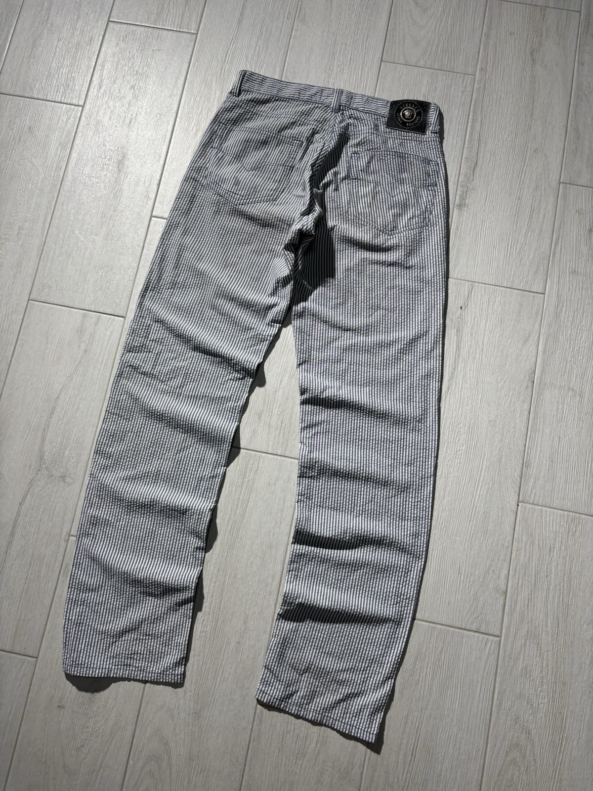 Versace Jeans Couture Men’s Jeans Pants Striped 3D Style Retro 90’s Size 32/34