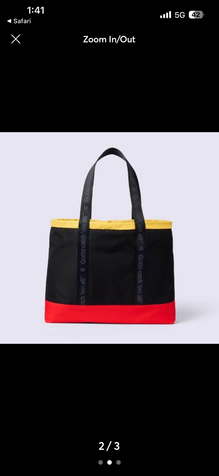 Pokemon x Target Adventure Tote Bag , Brand New, Ready to ship!
