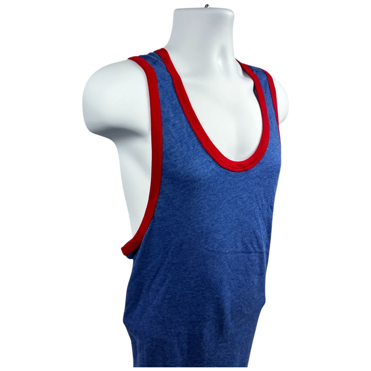 Men’s Alternative Apparel Keeper Tank Top – Premium Athletic (Vintage Royal/Red)