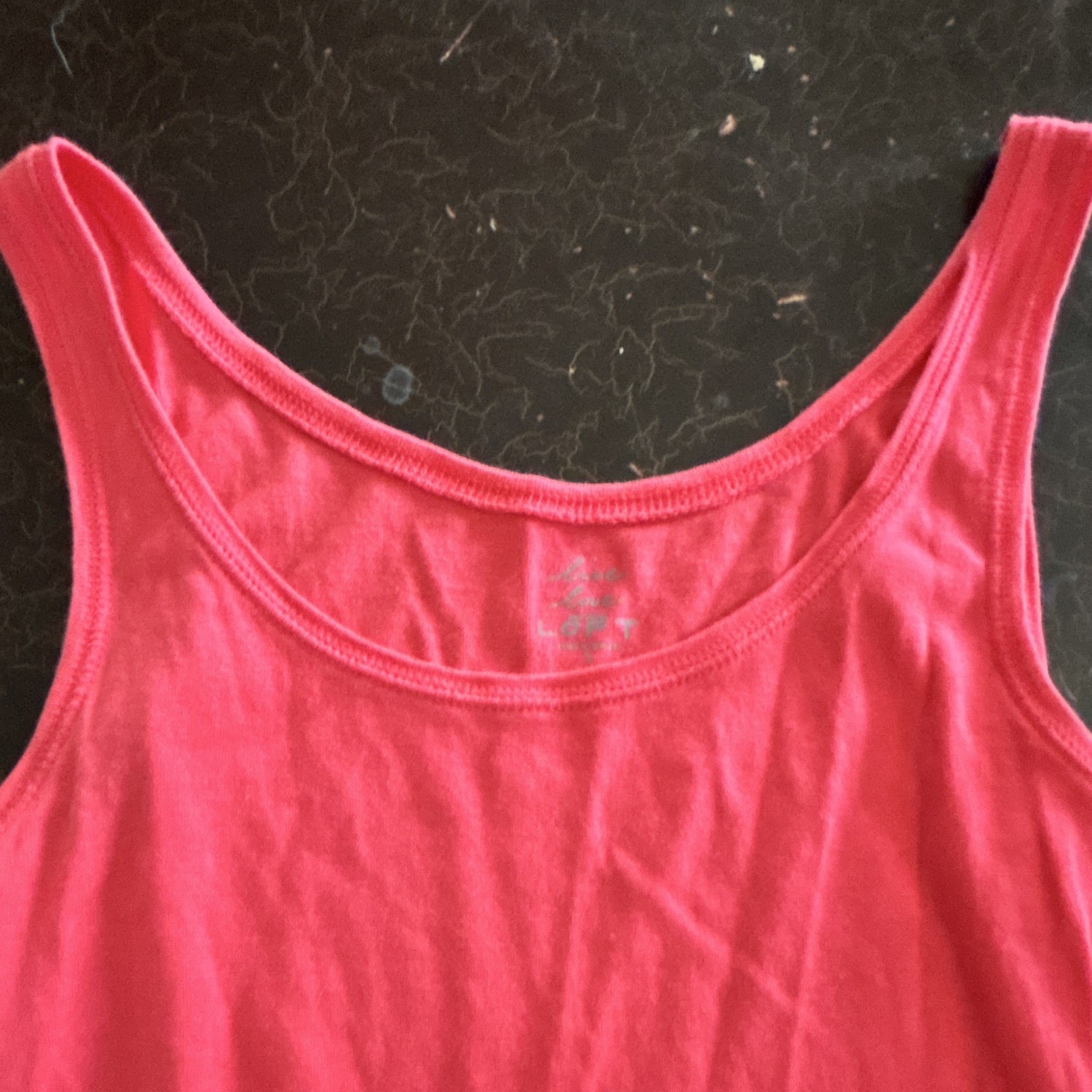Women’s Maternity Pink Solid Knit Scoop Neck Sleeveless Pullover Tank S