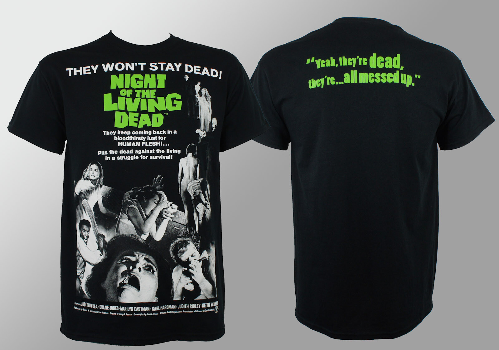 Authentic Romero’s Night Of the Living Dead Movie Poster T-Shirt S M L XL 2XL