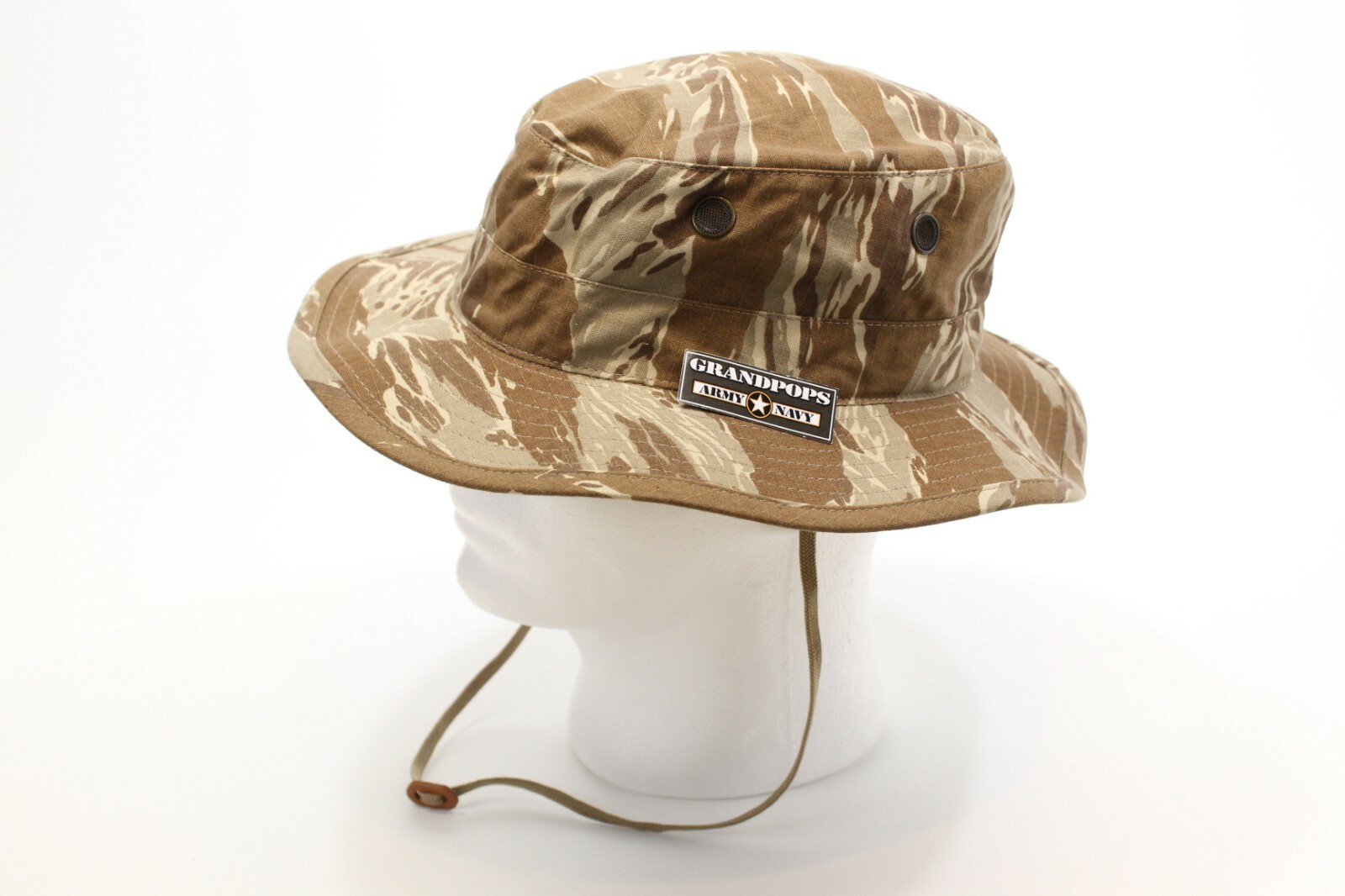 DESERT TIGER STRIPE CAMO JUNGLE HAT RIPSTOP MADE IN USA