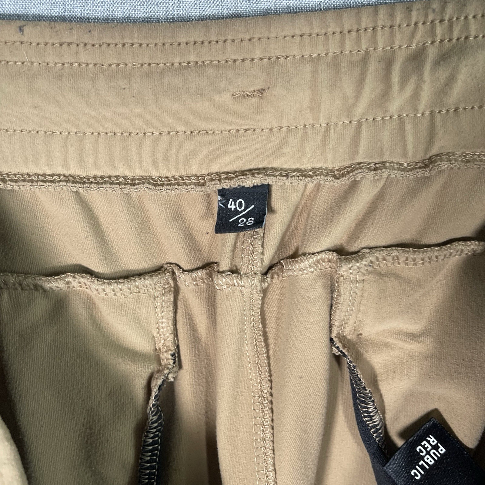 Public Rec Gamechanger All Day Every Day Pants Men 40×28 Beige Gym Travel Pocket